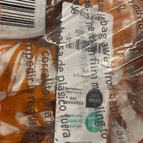 Carter’s Baby Girl’s Orange Floral Top and Shorts Set Size 9M NWT - Picture 3 of 5